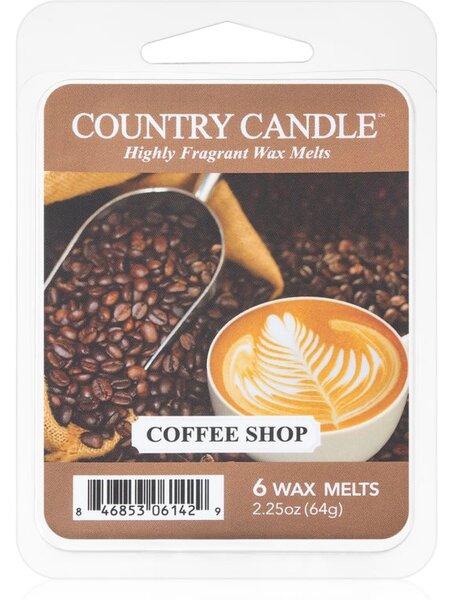 Country Candle Coffee Shop illatos viasz aromalámpába 64 g