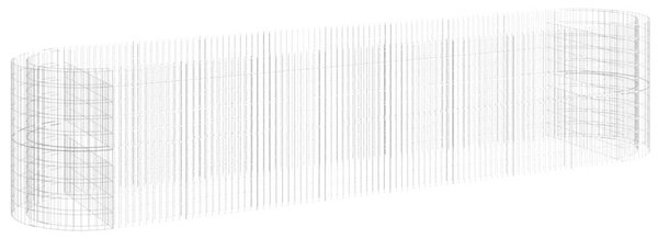 VidaXL Gabion Magaságyás - 500x100x100 cm