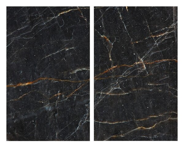 Edzett üveg tűzhely fedőlap szett 2 db-os 52x30 cm Marble – Allstar