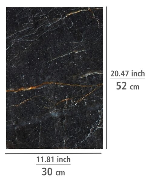 Edzett üveg tűzhely fedőlap szett 2 db-os 52x30 cm Marble – Allstar