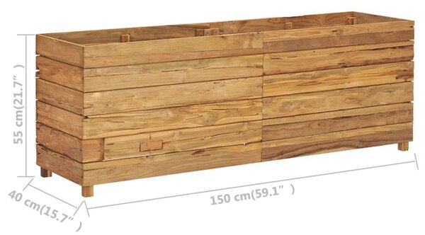 Teakfa Magaságyás - 150x40x55 cm