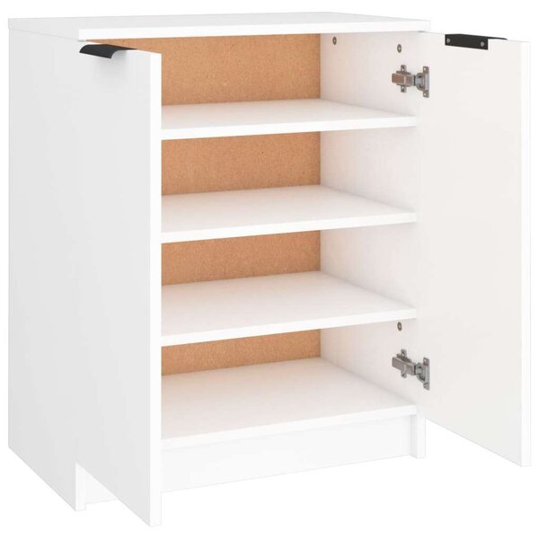 Homcom Cipősszekrény - Fehér - 2 Ajtós - 59x35x70 cm