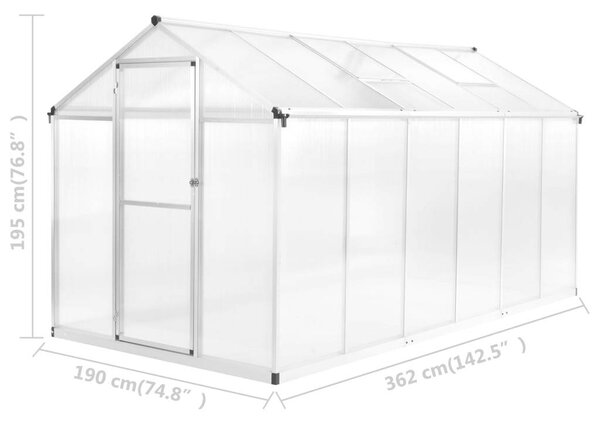 GardenLux Alumínium Melegház - 13,41 m³