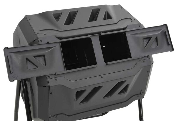 Forgó Komposztáló Láda - 160 Liter - Fekete