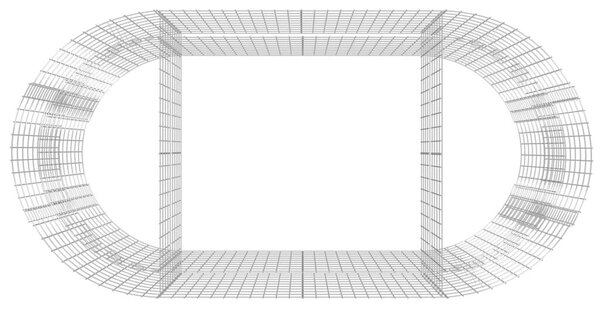 VidaXL Gabion Magaságyás - 200x100x100 cm