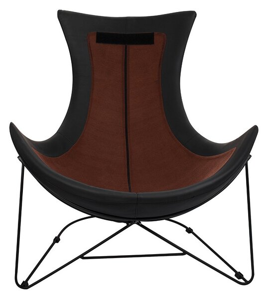 King Home Otilia Stand Velvet Fotel Fekete