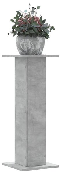 2 db betonszürke szerelt fa növénytartó állvány 30 x 30 x 40 cm