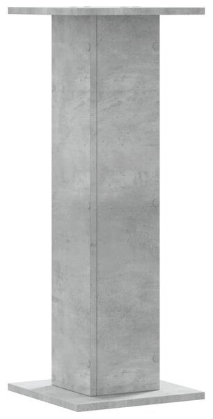 2 db betonszürke szerelt fa növénytartó állvány 30 x 30 x 40 cm