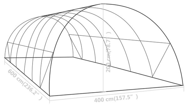 Melegház 24 m² 6 x 4 x 2 m