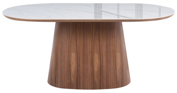 Étkezőasztal LOCKHART Sötét kőris 180 cm 90 cm