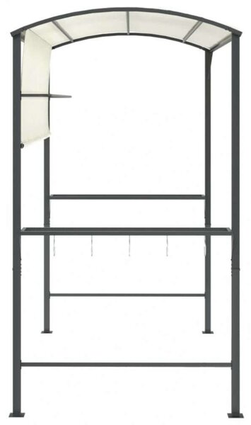 Kerti Pavilon Grillező Polcokkal - Krémszín - 220x110x200 cm