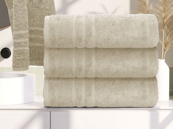 COMFORT krém 2db fürdőlepedő 70x140 cm, 100% pamut