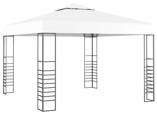 VidaXL Kerti Pavilon - Fehér - 3x3 m Acélvázas