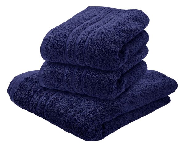CLASSIC sötétkék 2db fürdőlepedő 70x140 cm, 100% pamut