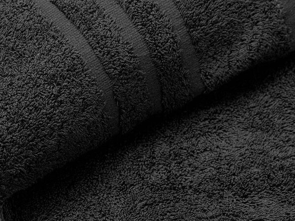 COMFORT fekete 2db fürdőlepedő 70x140 cm, 100% pamut