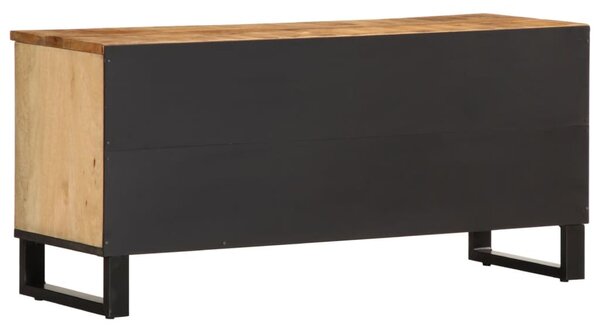 Tömör nyers mangófa TV-szekrény 100 x 34 x 46 cm