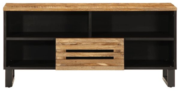 Tömör nyers mangófa TV-szekrény 100 x 34 x 46 cm
