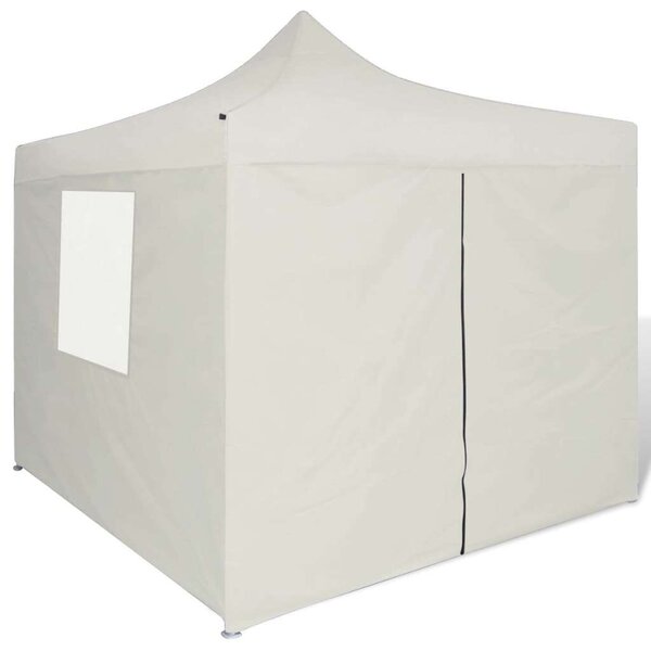 Összecsukható Pavilon, 4 Oldalfallal, 3x3m, Krém