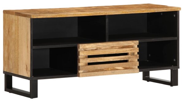 Tömör nyers mangófa TV-szekrény 100 x 34 x 46 cm