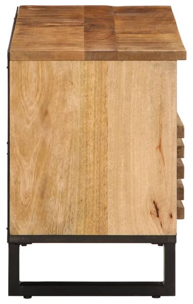 Tömör nyers mangófa TV-szekrény 100 x 34 x 46 cm
