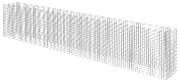 Horganyzott acél gabion magaságyás 540 x 50 x 100 cm