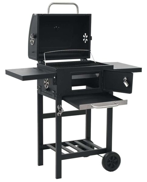 Kerti Faszenes Grill - Fekete - 97x57x99cm