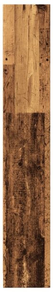 Antik fa színű szerelt fa könyvespolc 40 x 24 x 143 cm