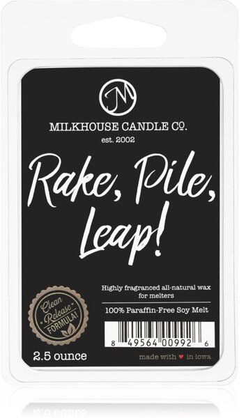 Milkhouse Candle Co. Creamery Rake, Pile, Leap! illatos viasz aromalámpába 70 g