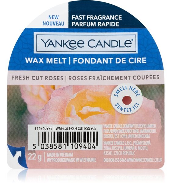 Yankee Candle Fresh Cut Roses illatos viasz aromalámpába 22 g