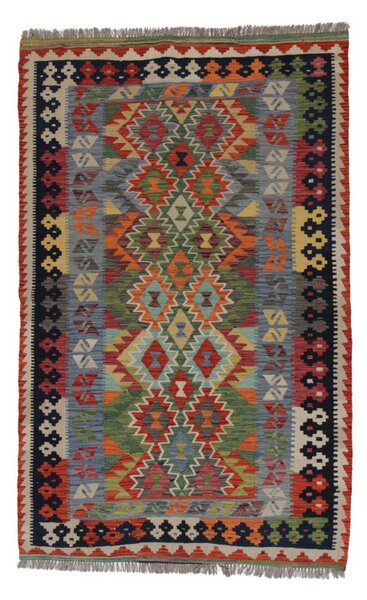 Chobi Kilim szőnyeg 151x238 kézi szövésű afgán gyapjú kilim