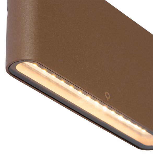 Modern kültéri fali lámpa rozsdabarna 17,5 cm LED-del IP65 - Batt