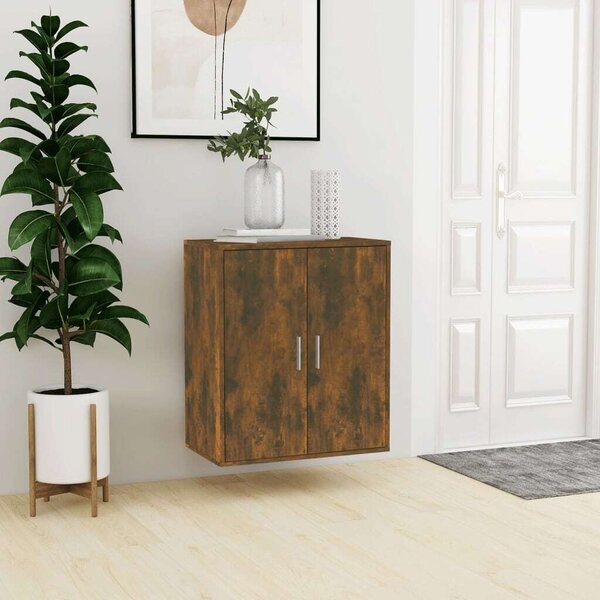 VidaXL Cipősszekrény - Füstös Tölgy - 60x35x70 cm