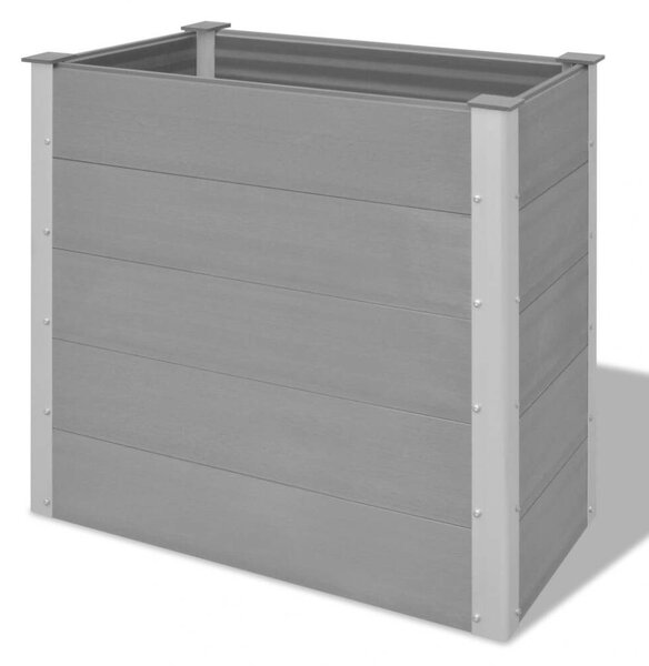 VidaXL WPC Kerti Magaságyás - Szürke - 100x50x91 cm