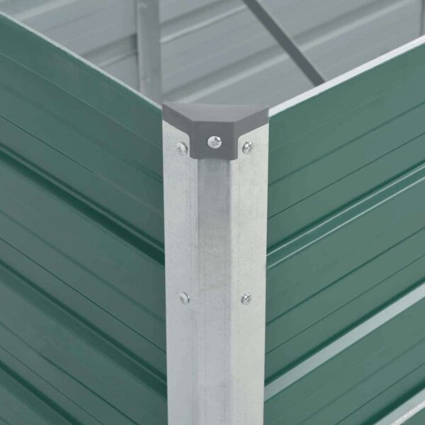GardenLine Kerti Magaságyás - Zöld Acél - 320x80x77 cm