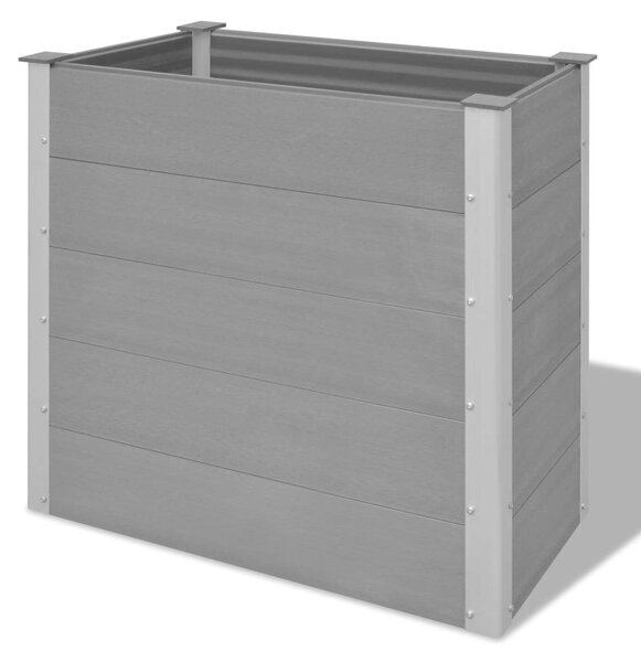 VidaXL WPC Kerti Magaságyás - Szürke - 100x50x91 cm