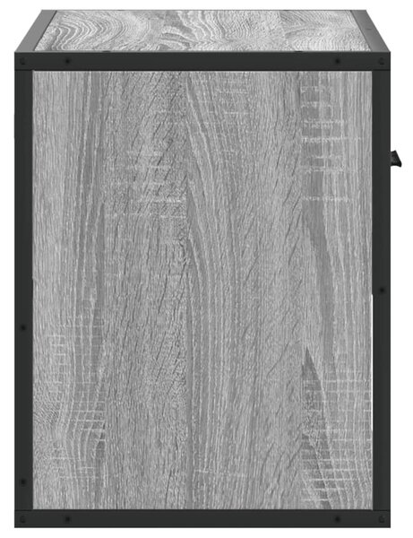 Szürke sonoma színű szerelt fa TV-szekrény 60 x 31 x 39,5 cm