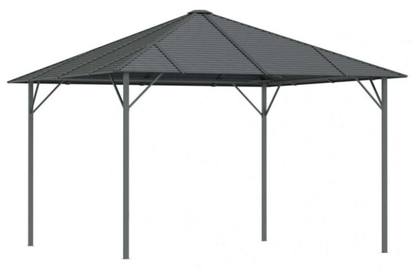 VidaXL antracitszürke pavilon tetővel 3 x 3 m