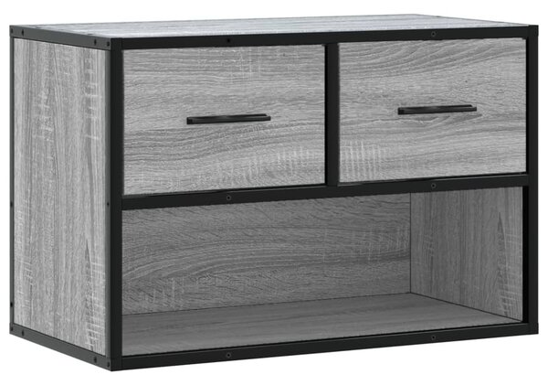 Szürke sonoma színű szerelt fa TV-szekrény 60 x 31 x 39,5 cm