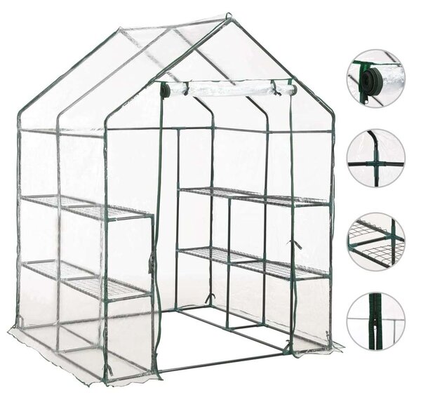 Melegház - 8 Polcos - 143x143x195 cm