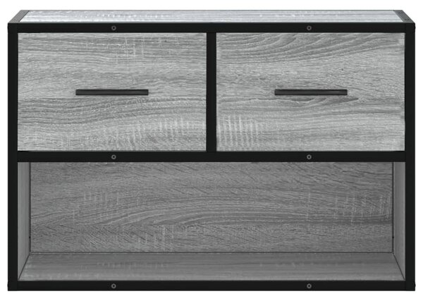 Szürke sonoma színű szerelt fa TV-szekrény 60 x 31 x 39,5 cm
