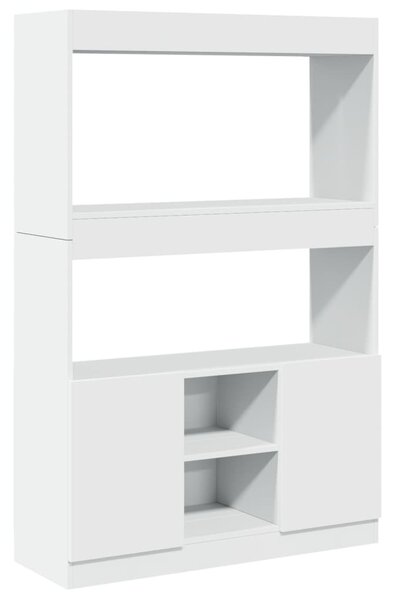 Fehér szerelt fa magasszekrény 92x33x140 cm