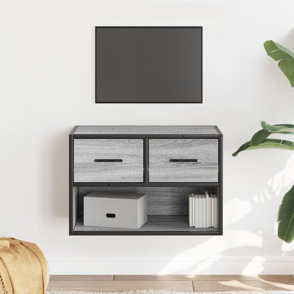 VidaXL szürke sonoma színű szerelt fa TV-szekrény 60 x 31 x 39,5 cm