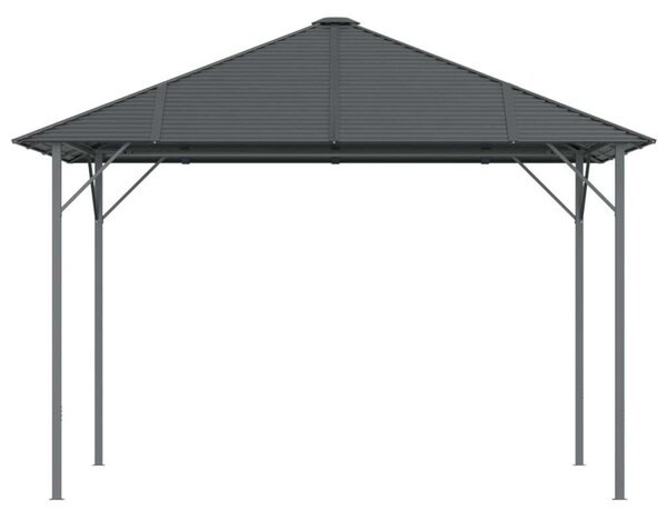 VidaXL antracitszürke pavilon tetővel 3 x 3 m