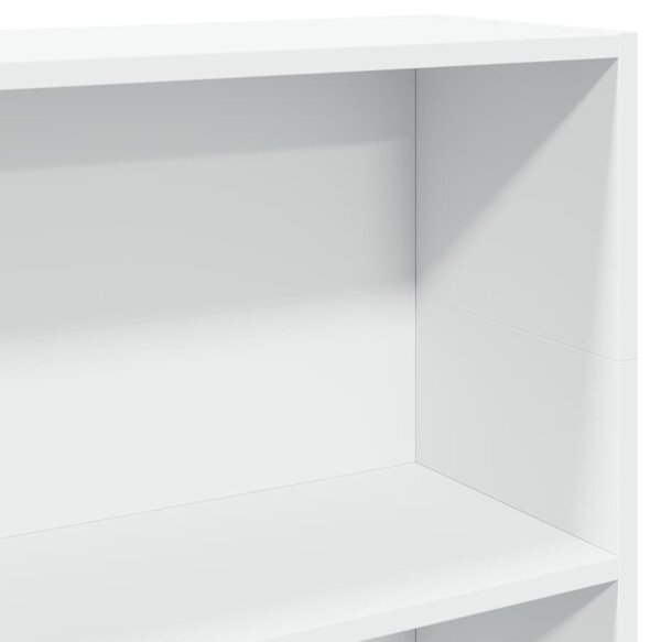 Fehér szerelt fa könyvespolc 80 x 24 x 109 cm