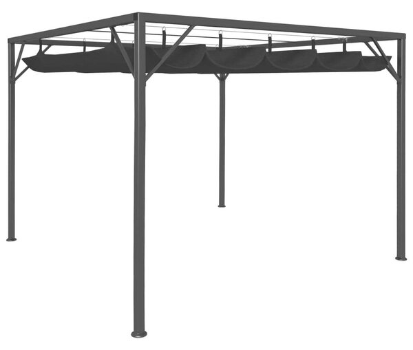 VidaXL Kerti Pavilon - Behúzható Ponyva - 3x3m