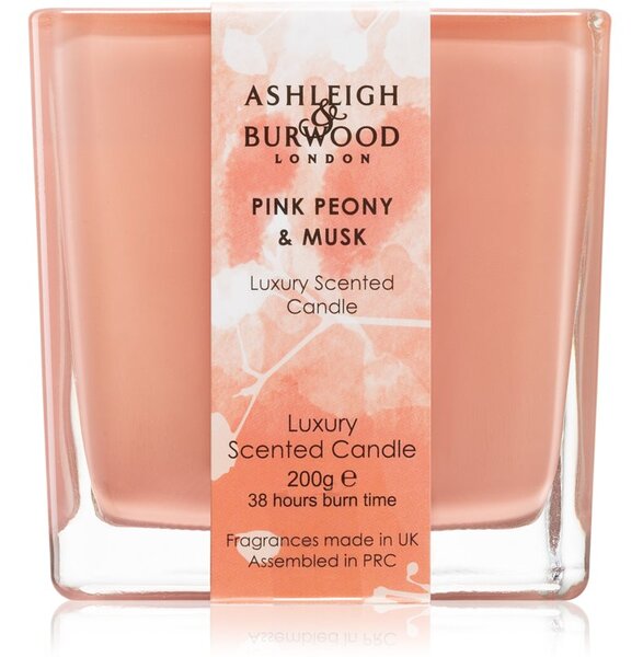 Ashleigh & Burwood London Life in Bloom Pink Peony & Musk illatos gyertya 200 g