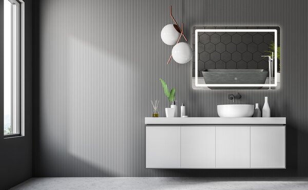 Tükör LED 80x60cm P10407