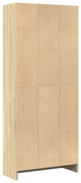 Sonoma tölgy színű szerelt fa könyvszekrény 60 x 24 x 143 cm