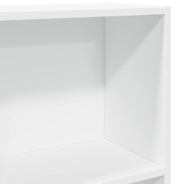 Fehér szerelt fa könyvespolc 40 x 24 x 176 cm