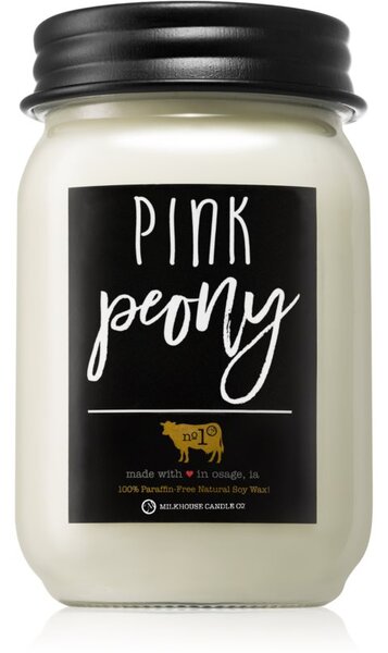 Milkhouse Candle Co. Farmhouse Pink Peony illatos gyertya Mason Jar 368 g